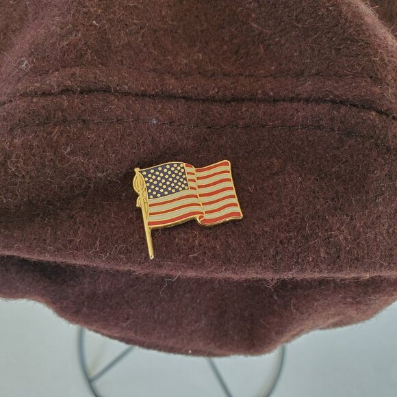 Chaps by Ralph Lauren Cabbie Newsboy Hat Men's Size S/M Brown 7 in Wool Blend - Picture 11 of 13